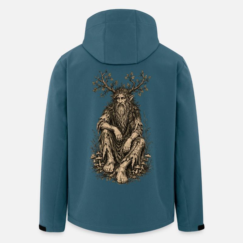 Sitzende Leshy - Recycelte Männer Softshell-Jacke von Stanley/Stella - Dunkles Petrol