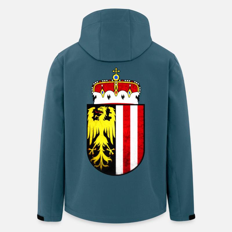 Oberösterreich - Recycelte Männer Softshell-Jacke von Stanley/Stella - Dunkles Petrol