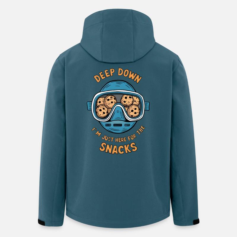 I Dive Deep for Snacks - Recycelte Männer Softshell-Jacke von Stanley/Stella - Dunkles Petrol