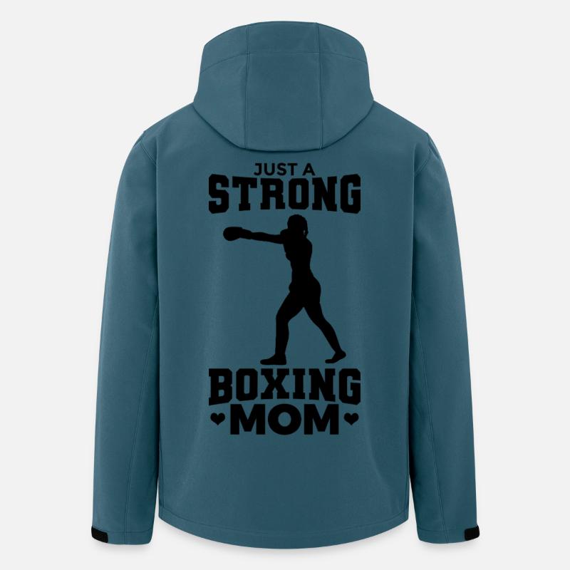 Boxer Mama - Recycelte Männer Softshell-Jacke von Stanley/Stella - Dunkles Petrol