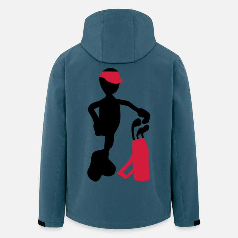Golf - Recycelte Männer Softshell-Jacke von Stanley/Stella - Dunkles Petrol