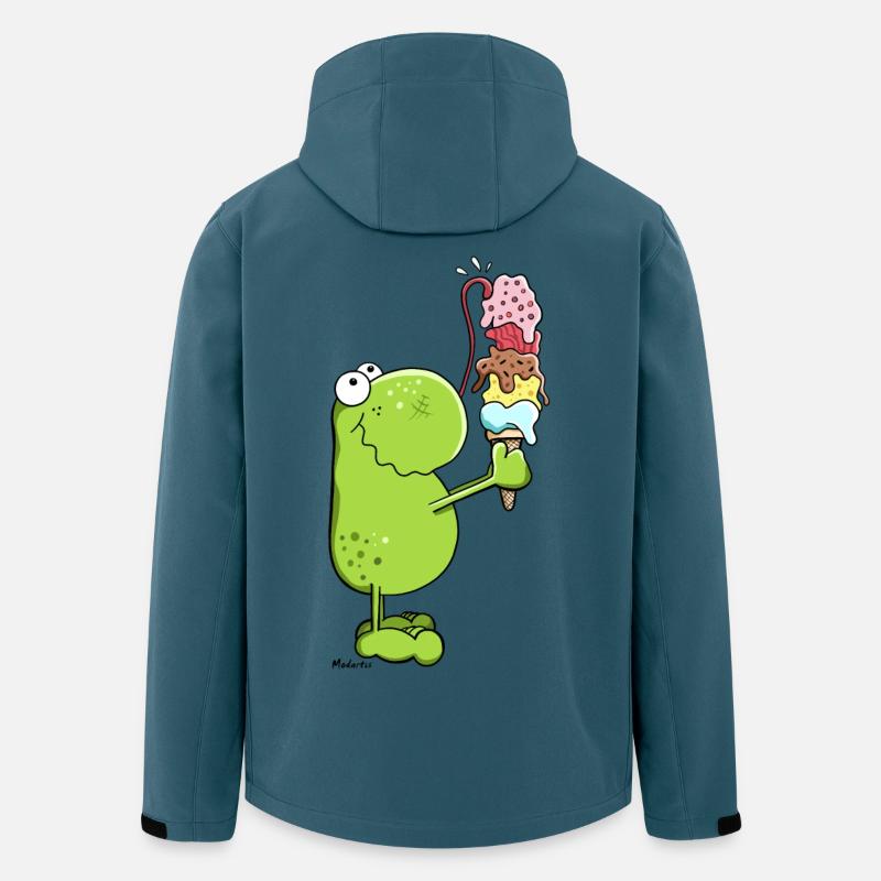 Grenouille avec glace - Veste softshell homme en polyester recyclé Stanley/Stella - bleu pétrole foncé