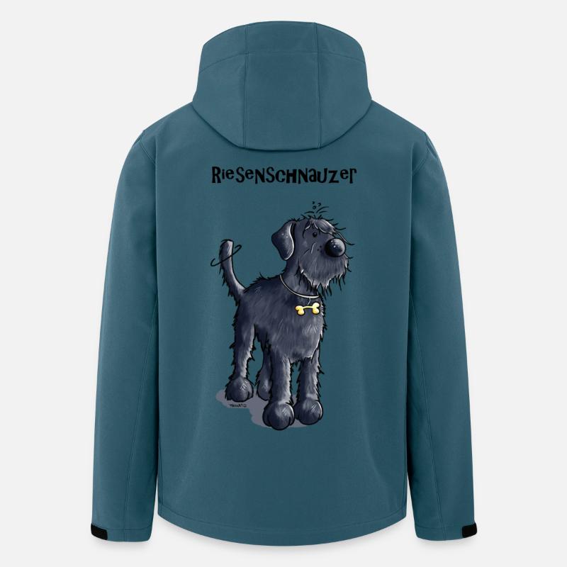Süßer Riesenschnauzer - Recycelte Männer Softshell-Jacke von Stanley/Stella - Dunkles Petrol