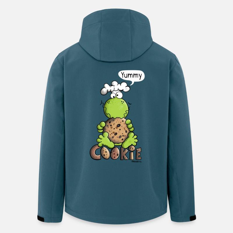 Frosch liebt Cookie - Recycelte Männer Softshell-Jacke von Stanley/Stella - Dunkles Petrol
