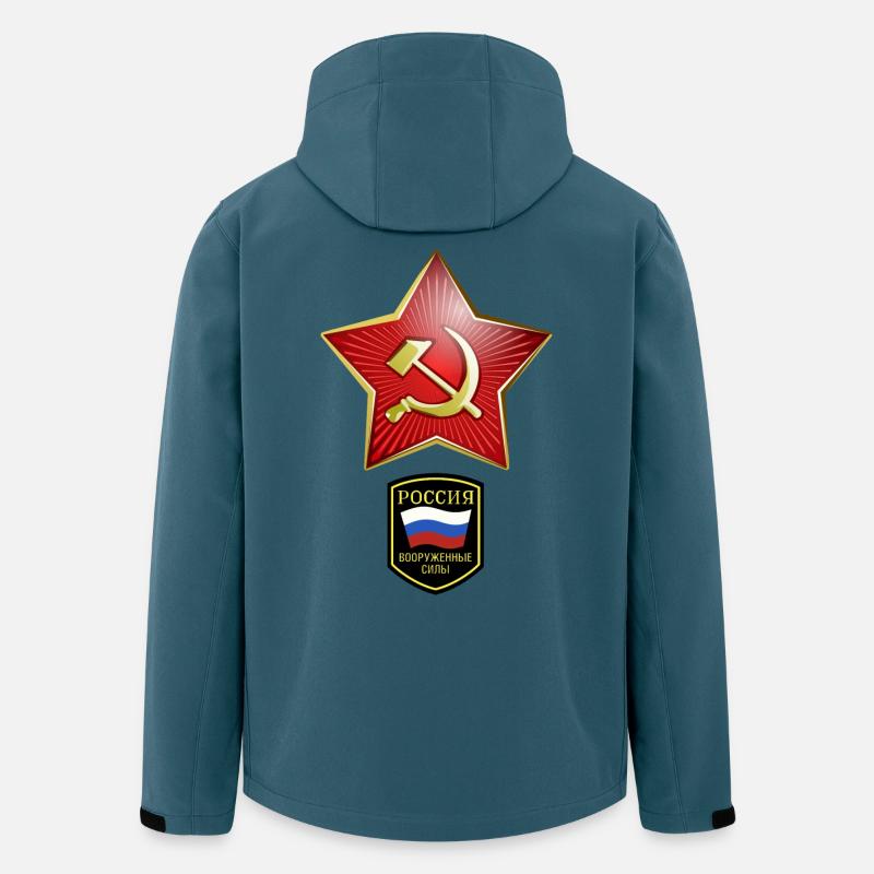 Hammer & Sichel Russie - Veste softshell homme en polyester recyclé Stanley/Stella - bleu pétrole foncé