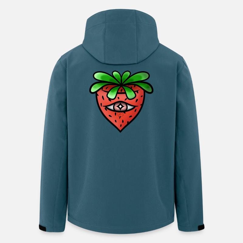 Verfluchte Erdbeere! - Recycelte Männer Softshell-Jacke von Stanley/Stella - Dunkles Petrol