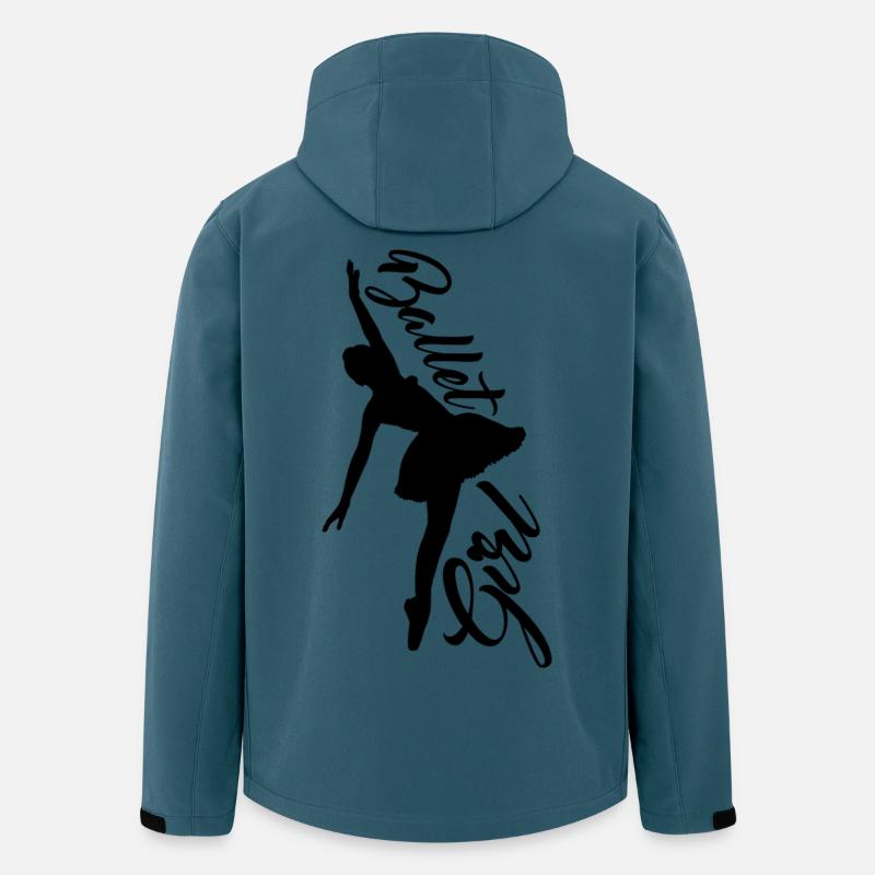Ballett Tänzerin - Recycelte Männer Softshell-Jacke von Stanley/Stella - Dunkles Petrol