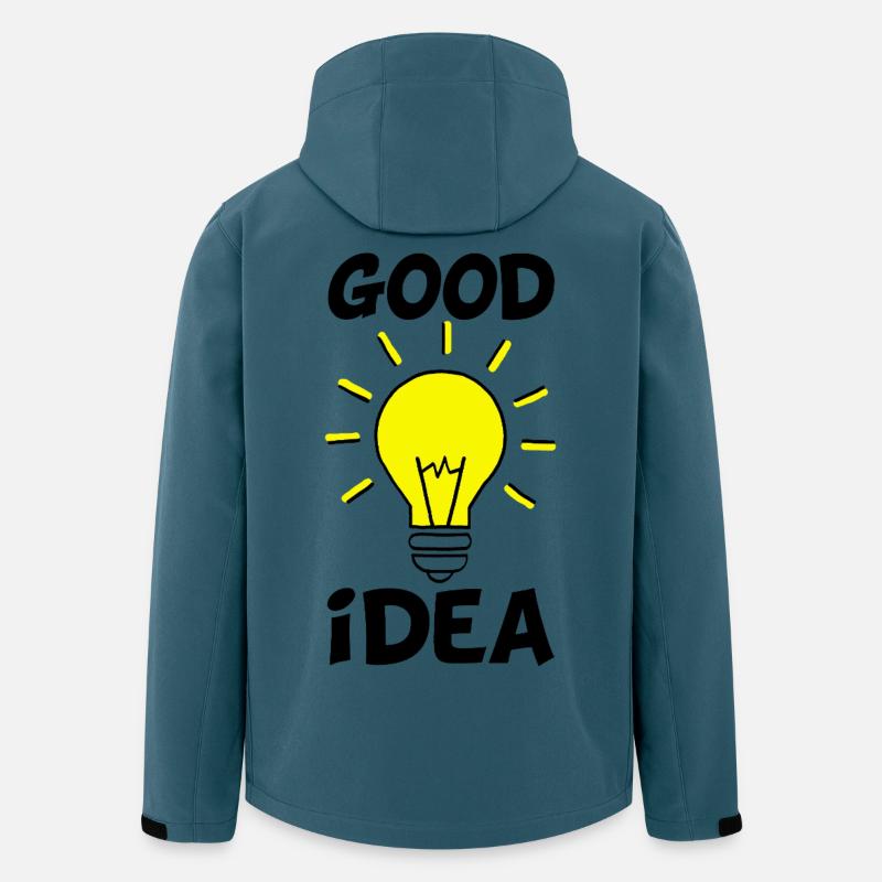 Die richtige Idee - Recycelte Männer Softshell-Jacke von Stanley/Stella - Dunkles Petrol