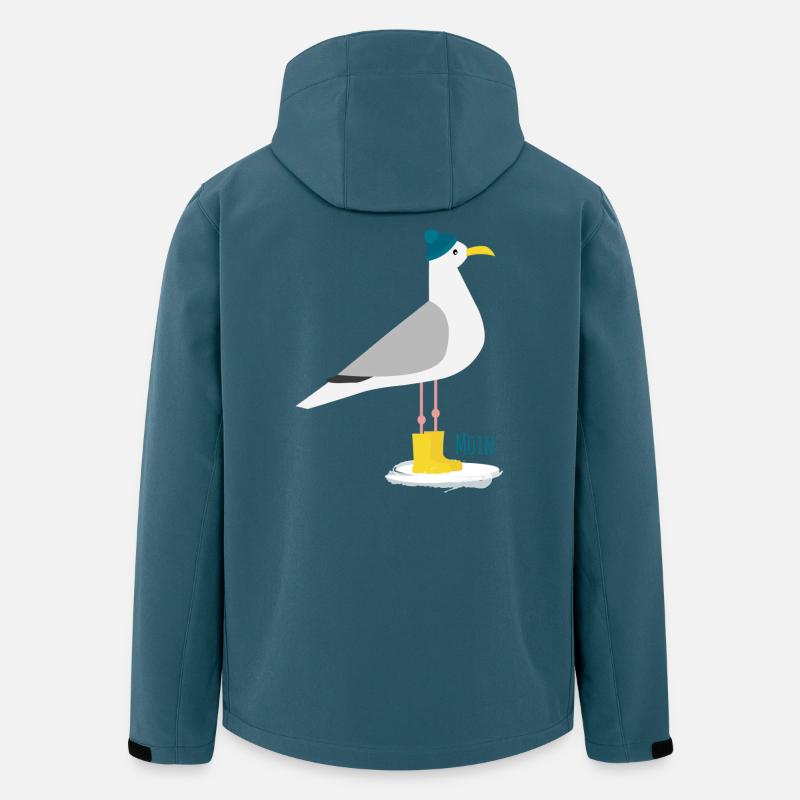 Möwe Bommelmütze MOIN - Recycelte Männer Softshell-Jacke von Stanley/Stella - Dunkles Petrol