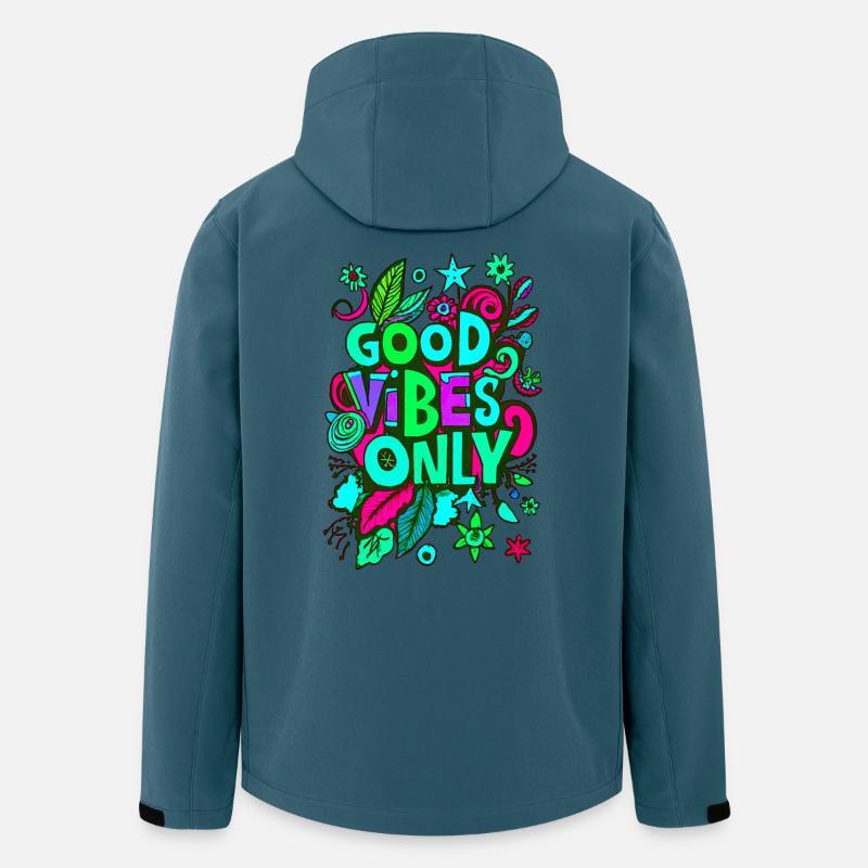good vibes only - Recycelte Männer Softshell-Jacke von Stanley/Stella - Dunkles Petrol