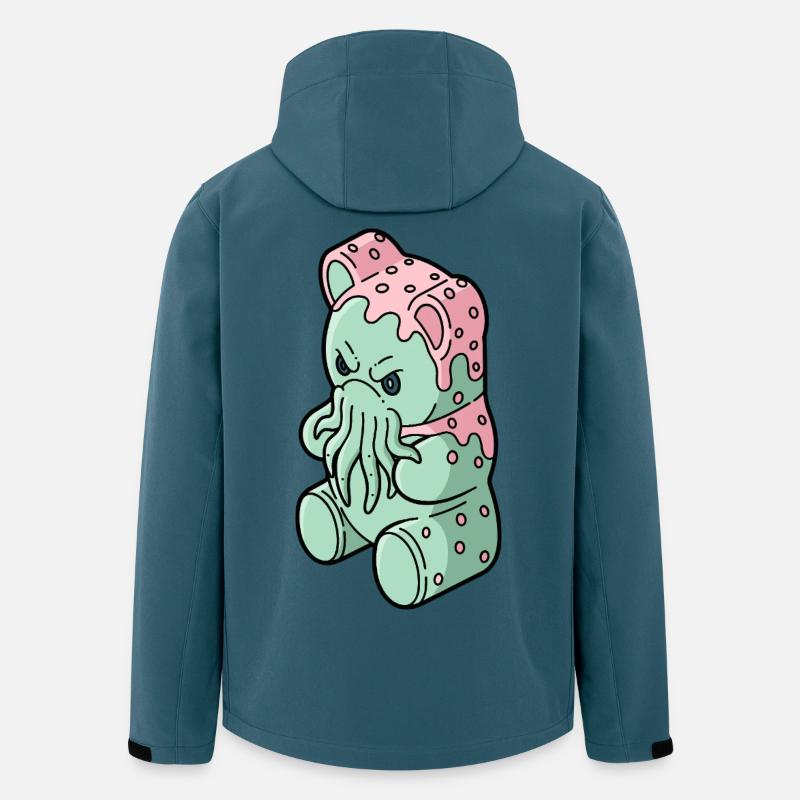 Gummy Cthulhu - Recycelte Männer Softshell-Jacke Discoverer von Stanley/Stella - Dunkles Petrol
