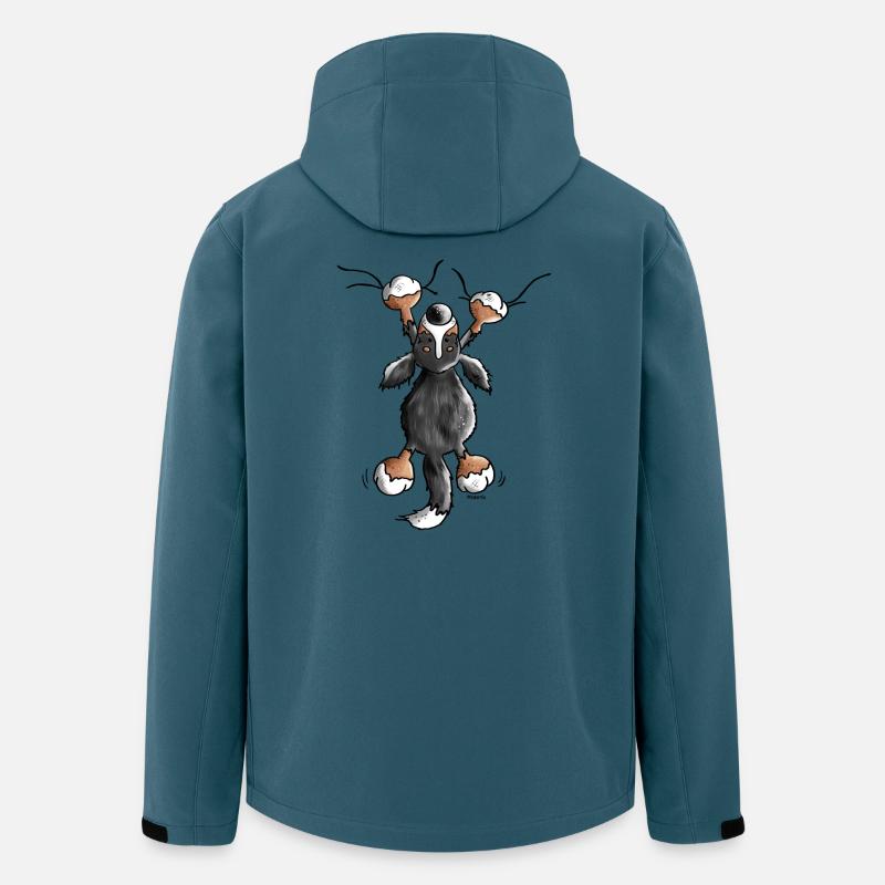 Süßer Berner Sennenhund - Hund - Recycelte Männer Softshell-Jacke von Stanley/Stella - Dunkles Petrol