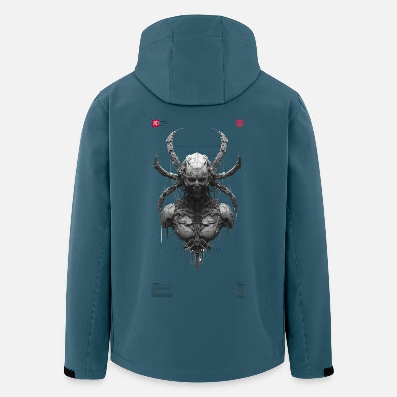 Digital god - Recycelte Männer Softshell-Jacke von Stanley/Stella - Dunkles Petrol