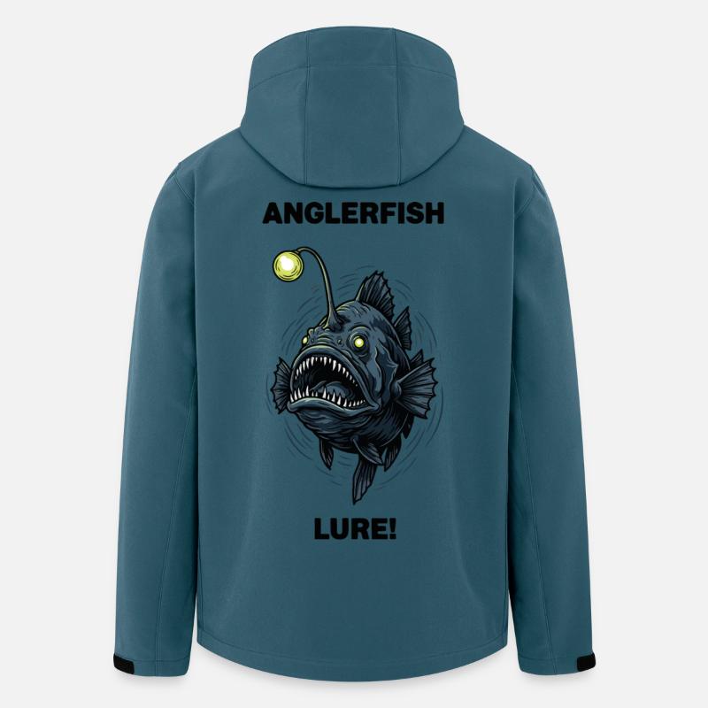 Abyssal-Seeteufel, Köder-Angler - Recycelte Männer Softshell-Jacke von Stanley/Stella - Dunkles Petrol