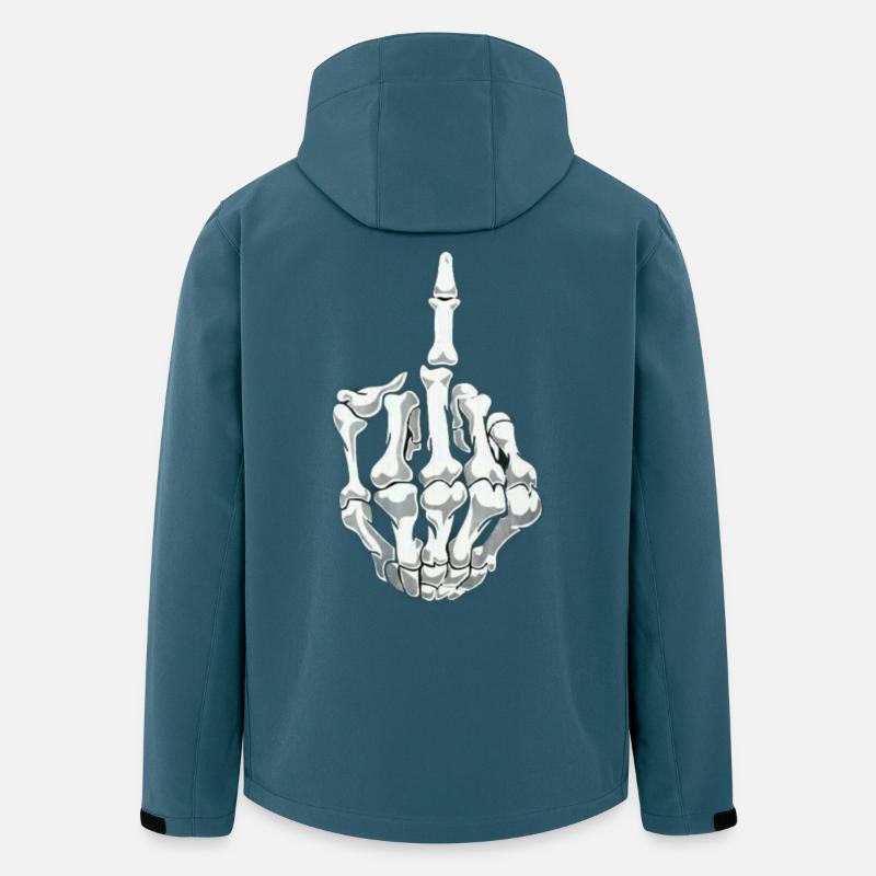 Skeleton Finger - Men’s Recycled Softshell Jacket by Stanley/Stella - stargazer