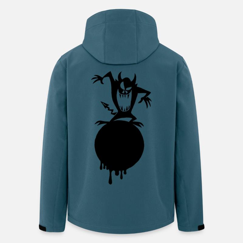 Das Monster auf dem schwarzen Planeten - Recycelte Männer Softshell-Jacke von Stanley/Stella - Dunkles Petrol