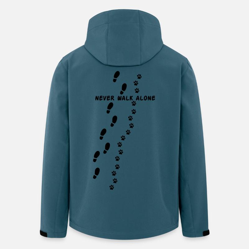 Never walk alone - Recycelte Männer Softshell-Jacke von Stanley/Stella - Dunkles Petrol