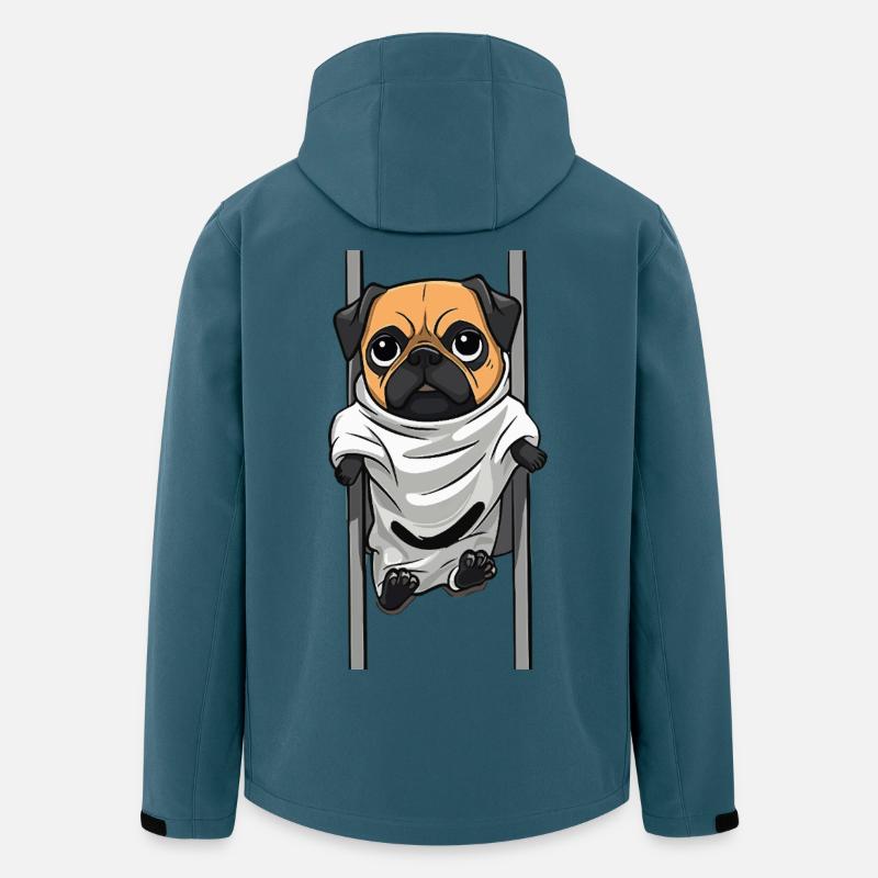 Fantôme Carlin dans la Feuille - Veste softshell homme en polyester recyclé Stanley/Stella - bleu pétrole foncé