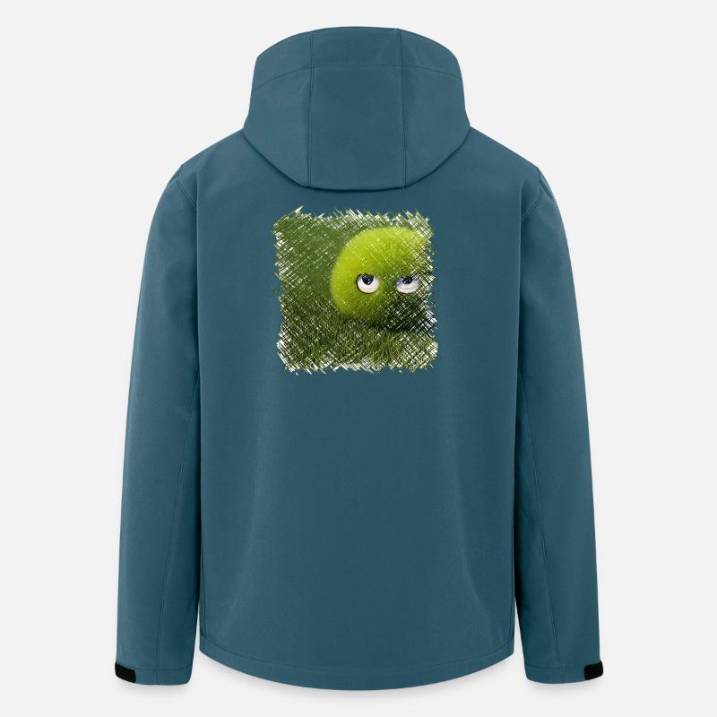 Lustige grüne Graskugel - Recycelte Männer Softshell-Jacke von Stanley/Stella - Dunkles Petrol