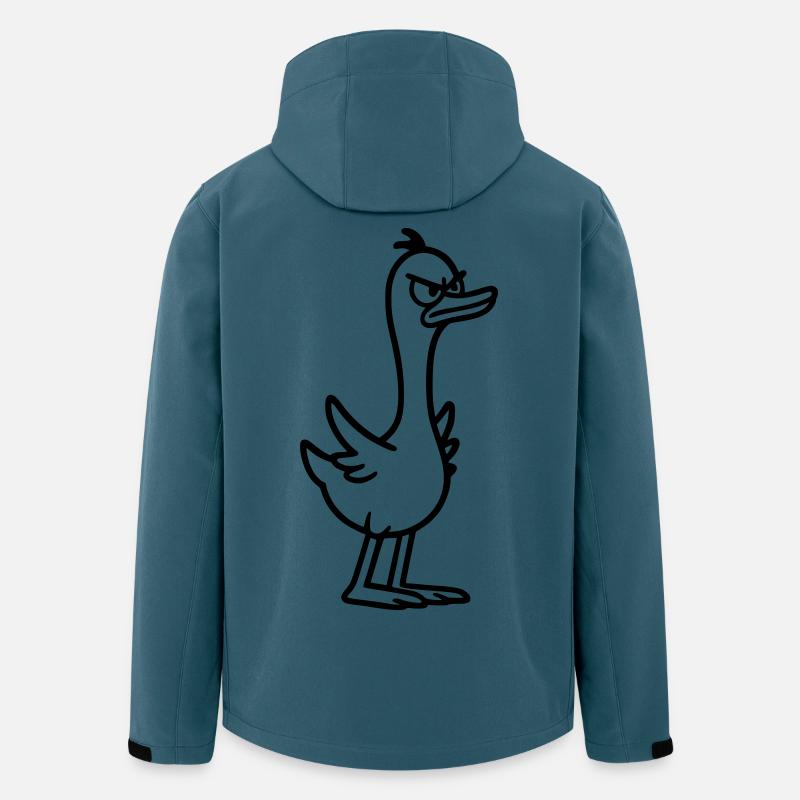 Wütende Gans - Recycelte Männer Softshell-Jacke von Stanley/Stella - Dunkles Petrol