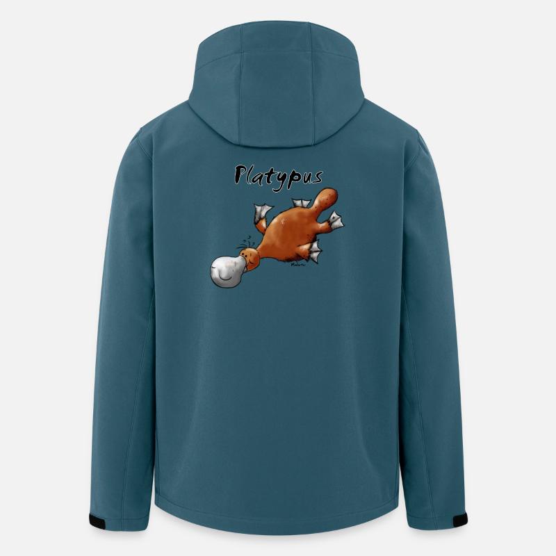 Schnabeltier - Australien - Wildlife - Recycelte Männer Softshell-Jacke von Stanley/Stella - Dunkles Petrol