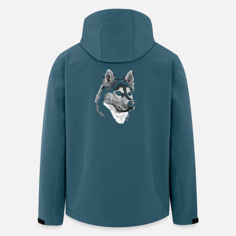 Schlittenhund - Recycelte Männer Softshell-Jacke von Stanley/Stella - Dunkles Petrol