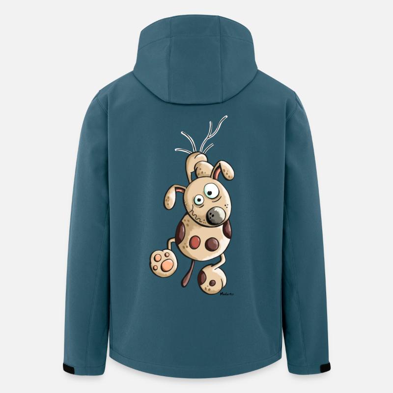 Sportlicher Hund - Recycelte Männer Softshell-Jacke von Stanley/Stella - Dunkles Petrol