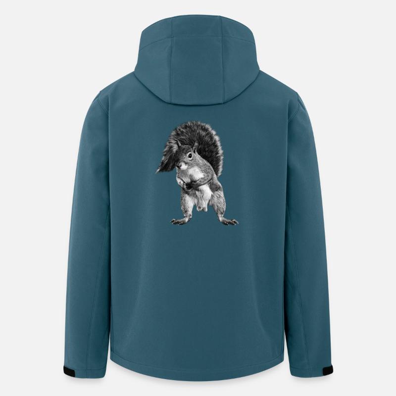 Eichhörnchen - Recycelte Männer Softshell-Jacke von Stanley/Stella - Dunkles Petrol