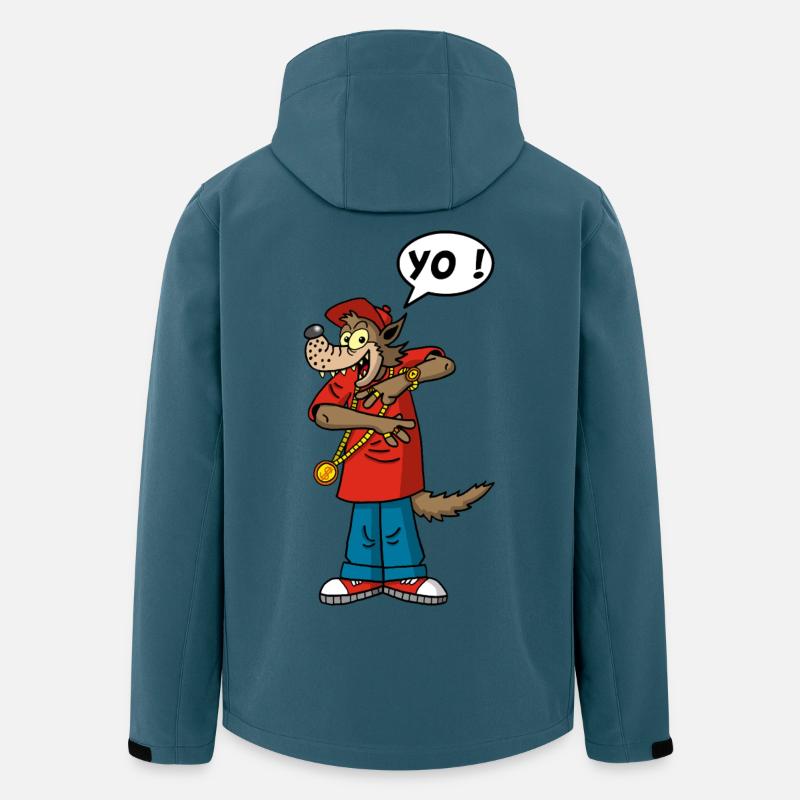 Wolfs-Rapper - Recycelte Männer Softshell-Jacke von Stanley/Stella - Dunkles Petrol