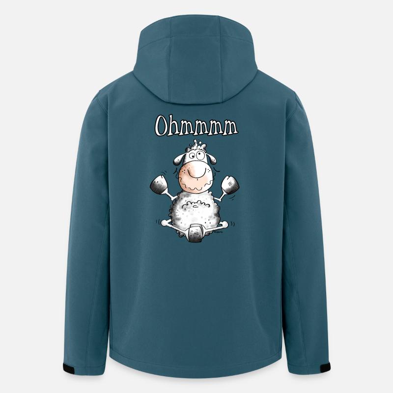 Ohmmmm Schaf - Schafe - Recycelte Männer Softshell-Jacke von Stanley/Stella - Dunkles Petrol