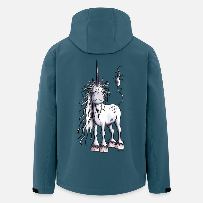 Es ist Einhorn Zeit - Recycelte Männer Softshell-Jacke von Stanley/Stella - Dunkles Petrol