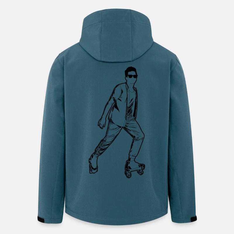 Roller Skater Junge - Recycelte Männer Softshell-Jacke von Stanley/Stella - Dunkles Petrol