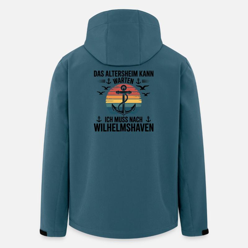 Proverbes de Wilhelmshaven Proverbes de Wilhelmshaven - Veste softshell homme en polyester recyclé Stanley/Stella - bleu pétrole foncé