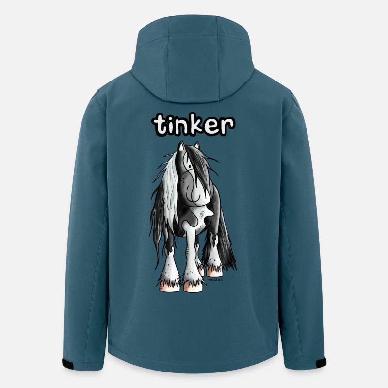 Witziger Irish Tinker - Recycelte Männer Softshell-Jacke von Stanley/Stella - Dunkles Petrol