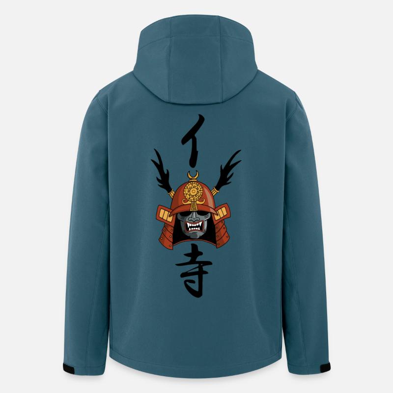 Manga Samurai Helm - Recycelte Männer Softshell-Jacke von Stanley/Stella - Dunkles Petrol