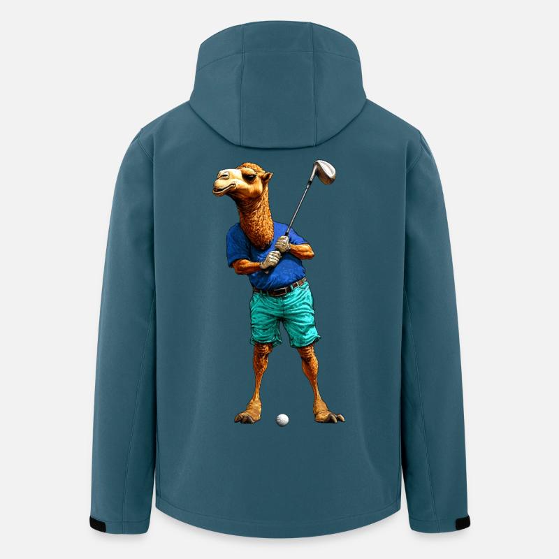 Golf Kamele - Recycelte Männer Softshell-Jacke von Stanley/Stella - Dunkles Petrol