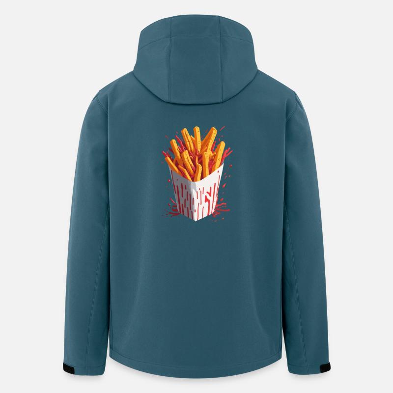 Puces explosives - Veste softshell homme en polyester recyclé Stanley/Stella - bleu pétrole foncé