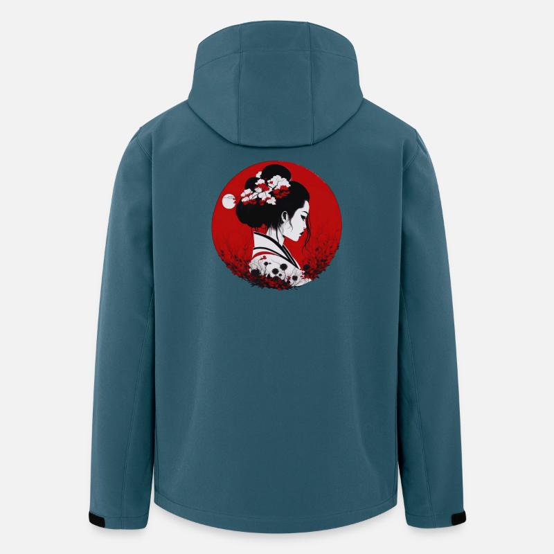 japanisches Mädchen - Recycelte Männer Softshell-Jacke von Stanley/Stella - Dunkles Petrol