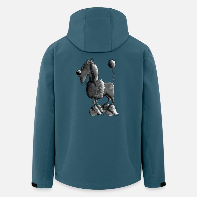 Dufter Pudel - Hund - Recycelte Männer Softshell-Jacke von Stanley/Stella - Dunkles Petrol