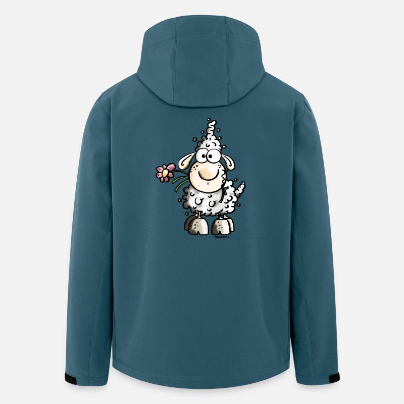 Goldiges Schaf - Recycelte Männer Softshell-Jacke von Stanley/Stella - Dunkles Petrol