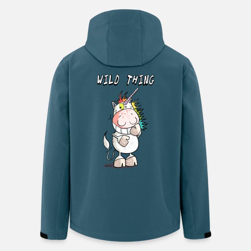 Wild Thing - Recycelte Männer Softshell-Jacke von Stanley/Stella - Dunkles Petrol