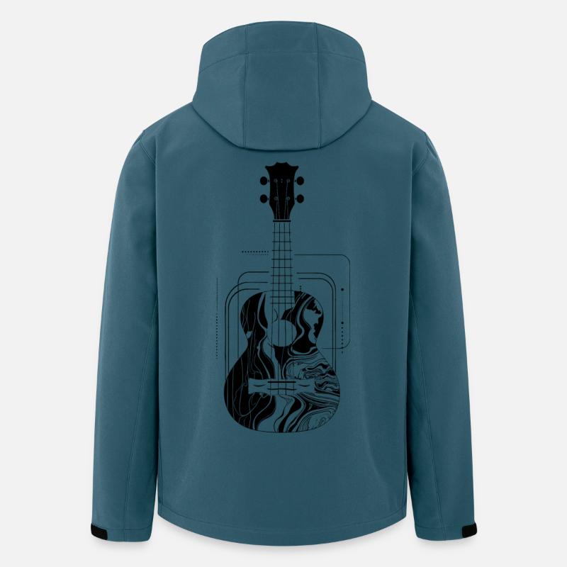 Ukulele - Recycelte Männer Softshell-Jacke von Stanley/Stella - Dunkles Petrol