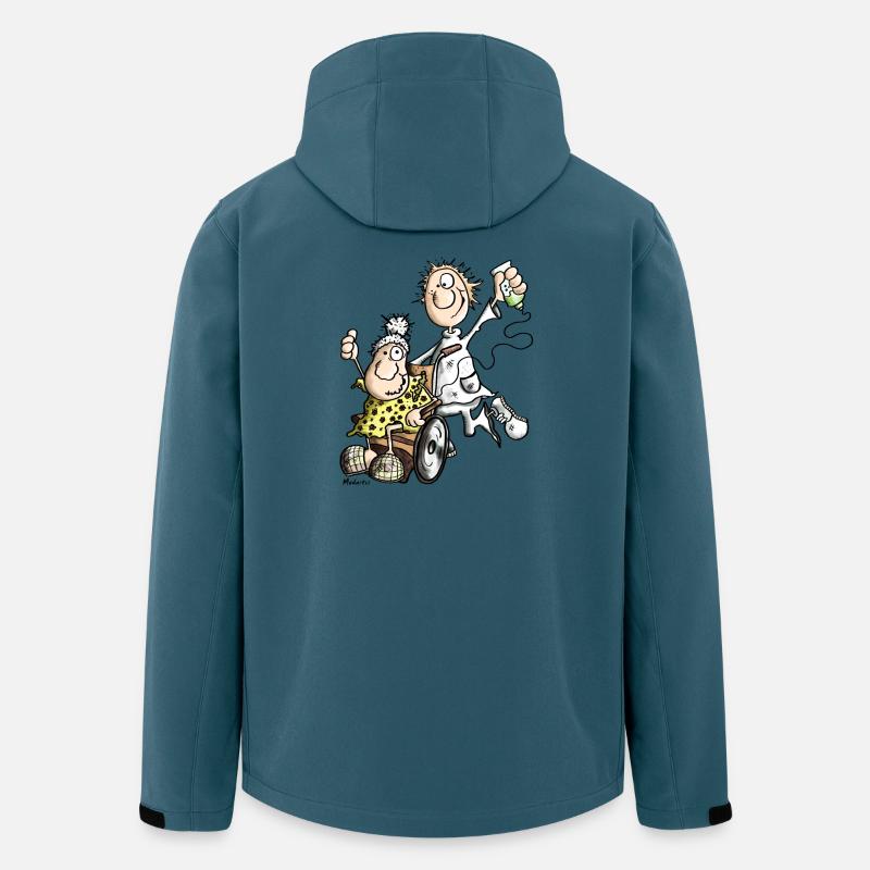 Flotter Altenpfleger - Recycelte Männer Softshell-Jacke von Stanley/Stella - Dunkles Petrol