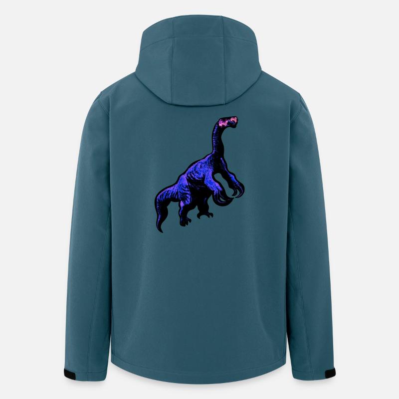 cooler Therizinosaurus - Recycelte Männer Softshell-Jacke von Stanley/Stella - Dunkles Petrol