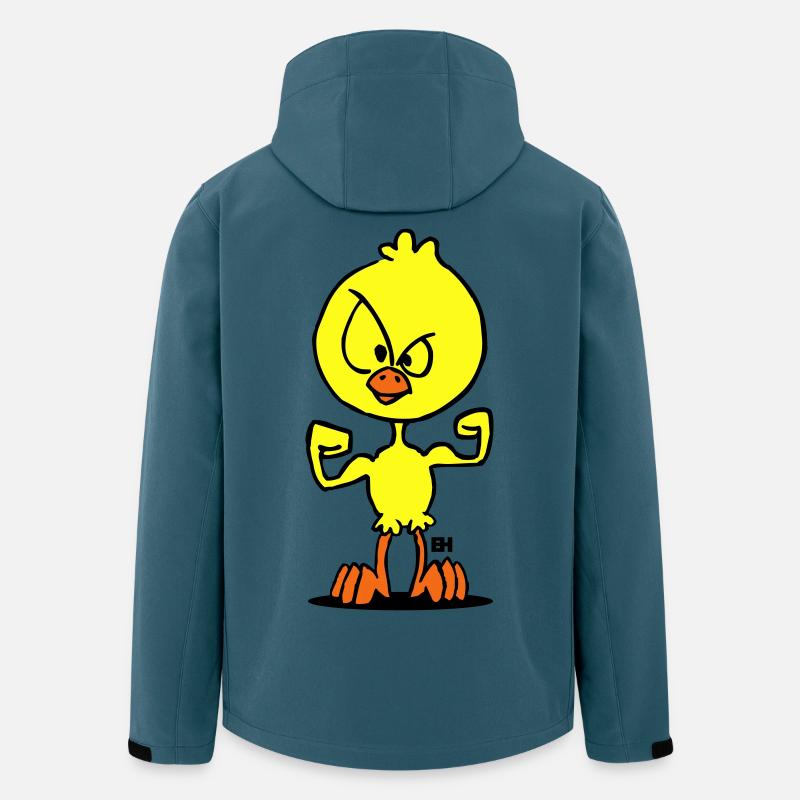 Chick Power - Recycelte Männer Softshell-Jacke von Stanley/Stella - Dunkles Petrol