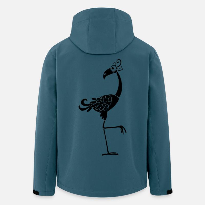 Lustiger schwarzer Vogel - Recycelte Männer Softshell-Jacke von Stanley/Stella - Dunkles Petrol