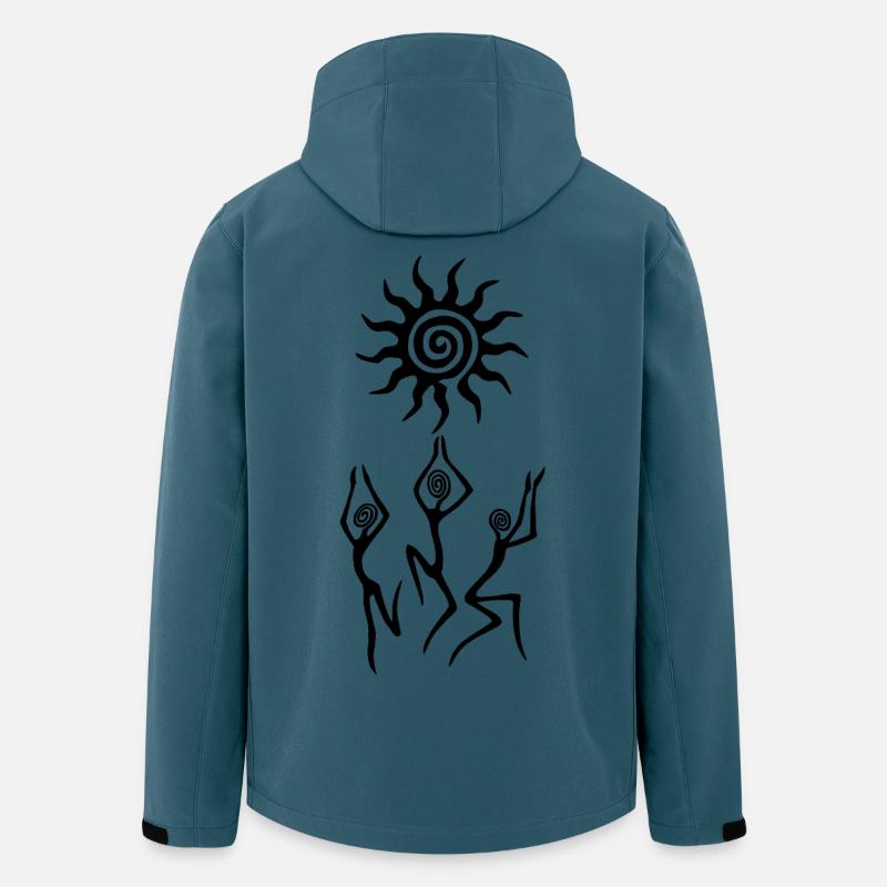 Der Tanz der Schwarzen Sonne - Recycelte Männer Softshell-Jacke von Stanley/Stella - Dunkles Petrol