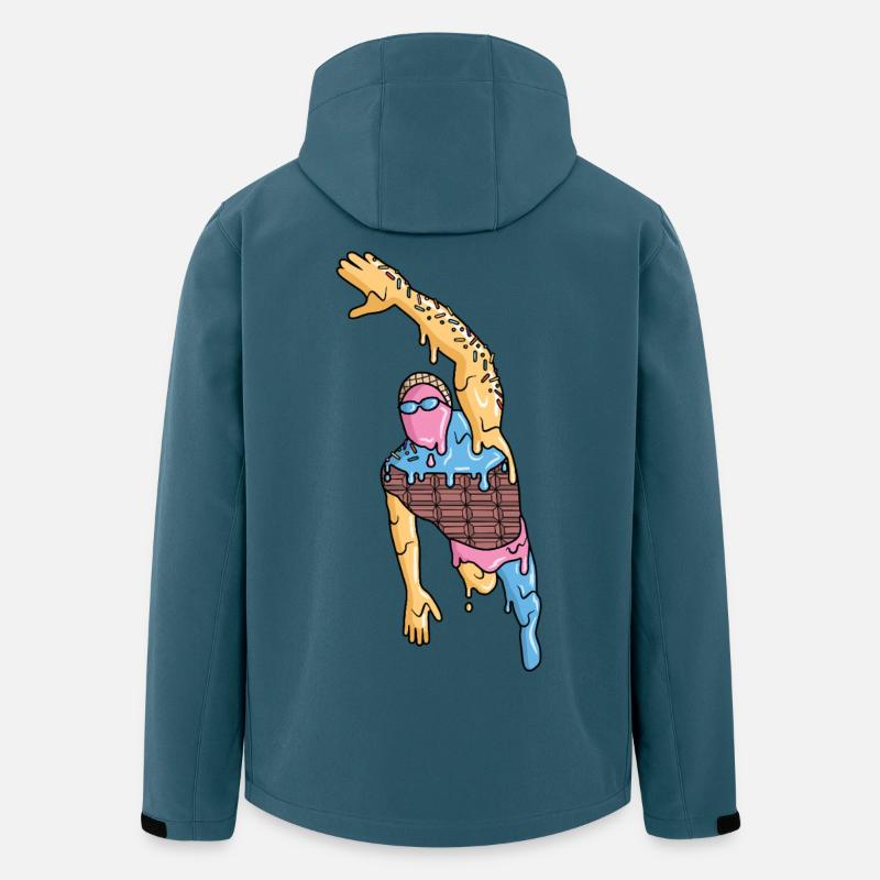 Natation Glace Natation Nageurs masculins - Veste softshell homme en polyester recyclé Stanley/Stella - bleu pétrole foncé
