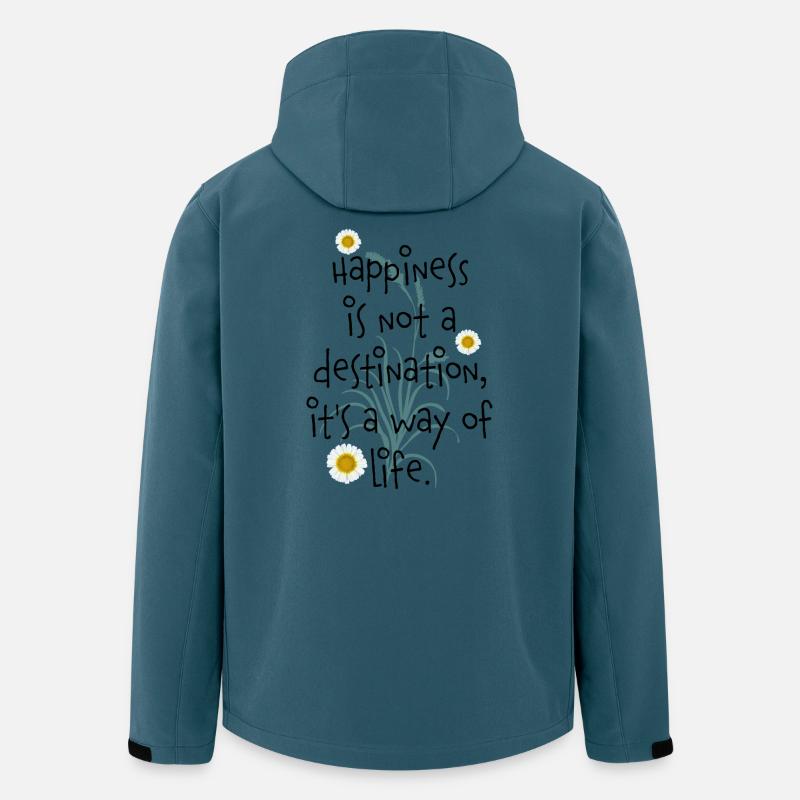 happy - Recycelte Männer Softshell-Jacke von Stanley/Stella - Dunkles Petrol