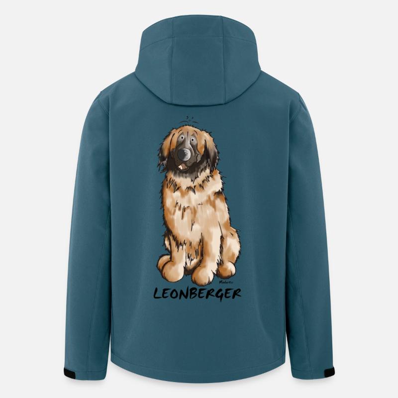 Leon der Leonberger - Recycelte Männer Softshell-Jacke von Stanley/Stella - Dunkles Petrol